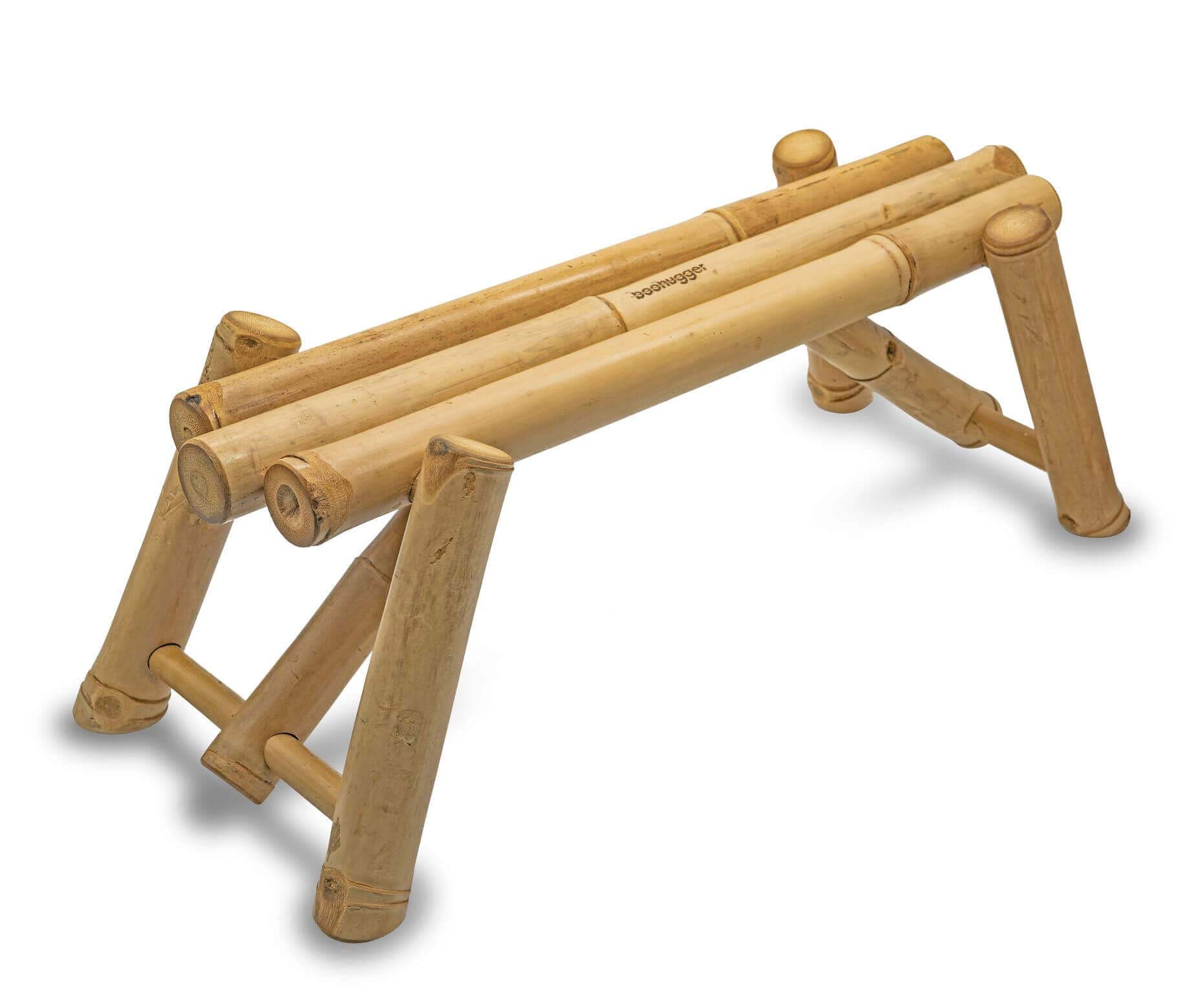 boohugger Bamboo Squatting Toilet Stool for Better Colon Health, 8" H x 22" W