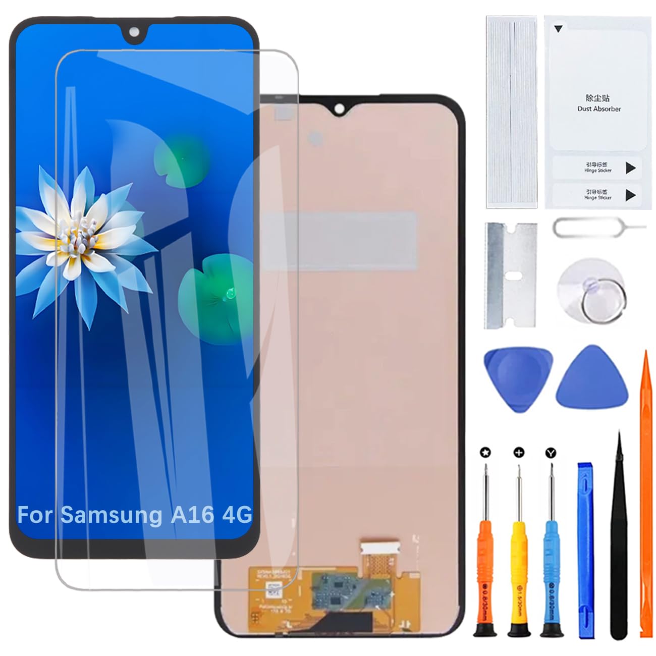 H&LYCYJ Pantalla de repuesto para Samsung Galaxy A16 4G TFT A165F A165F/DS A165M A165M/DS Pantalla LCD de repuesto con kit