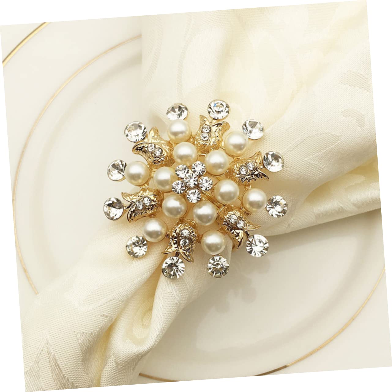 Cabilock 4 Ensembles Rond De Serviette Ronds De Serviette De Noël Porte-Serviette De Noël Porte-Serviettes Ronds Assiettes Flocon De Neige Boucles De Serviette De Noël Métal 4 Pièces * 4