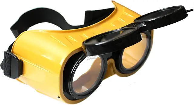 Klappbare Schweißer Schutzbrille DIN 5 - Sjove Briller für Brillenträger