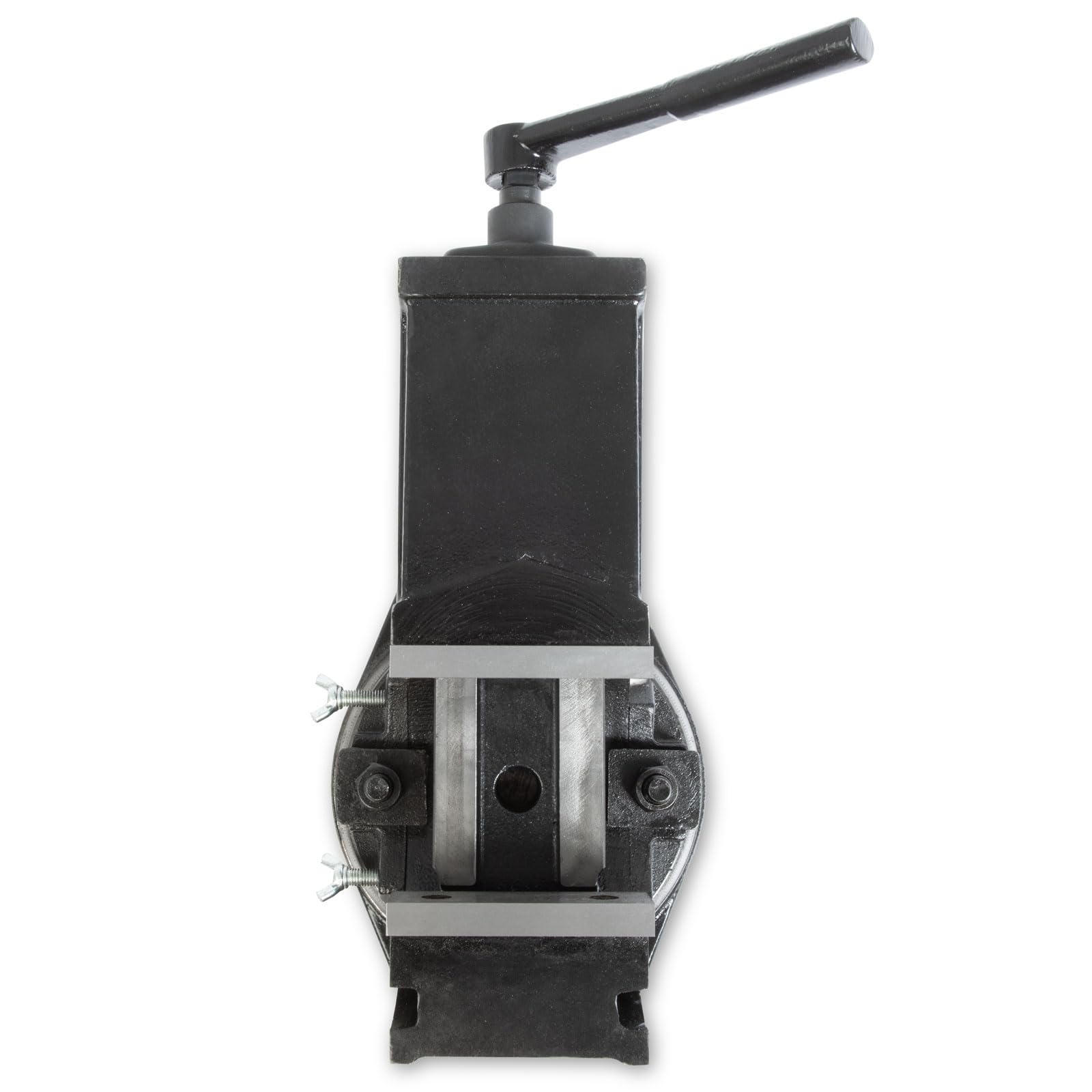 EBERTH Etau de machine rotatif et basculant en acier moulé, Max. Largeur de serrage 80mm, largeur des mors 100mm, étau pour perceuse, étau pour perceuse, basculant de 0° à 90°, pivotant à 360