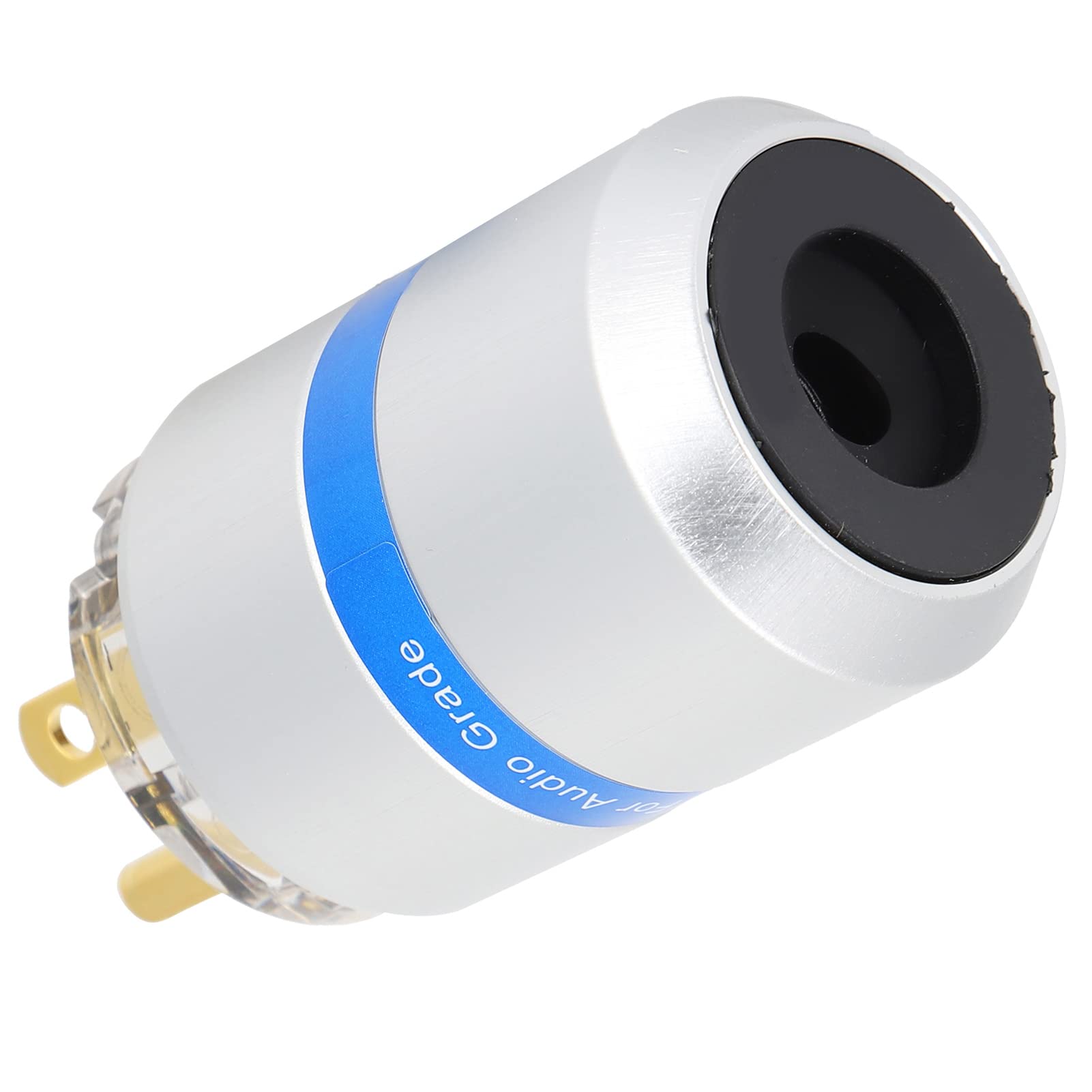 Connettore di Alimentazione IEC Spina HiFi in Rame Placcato Oro 24K per Apparecchi Audiovisivi Professionali (M107G(maschio))