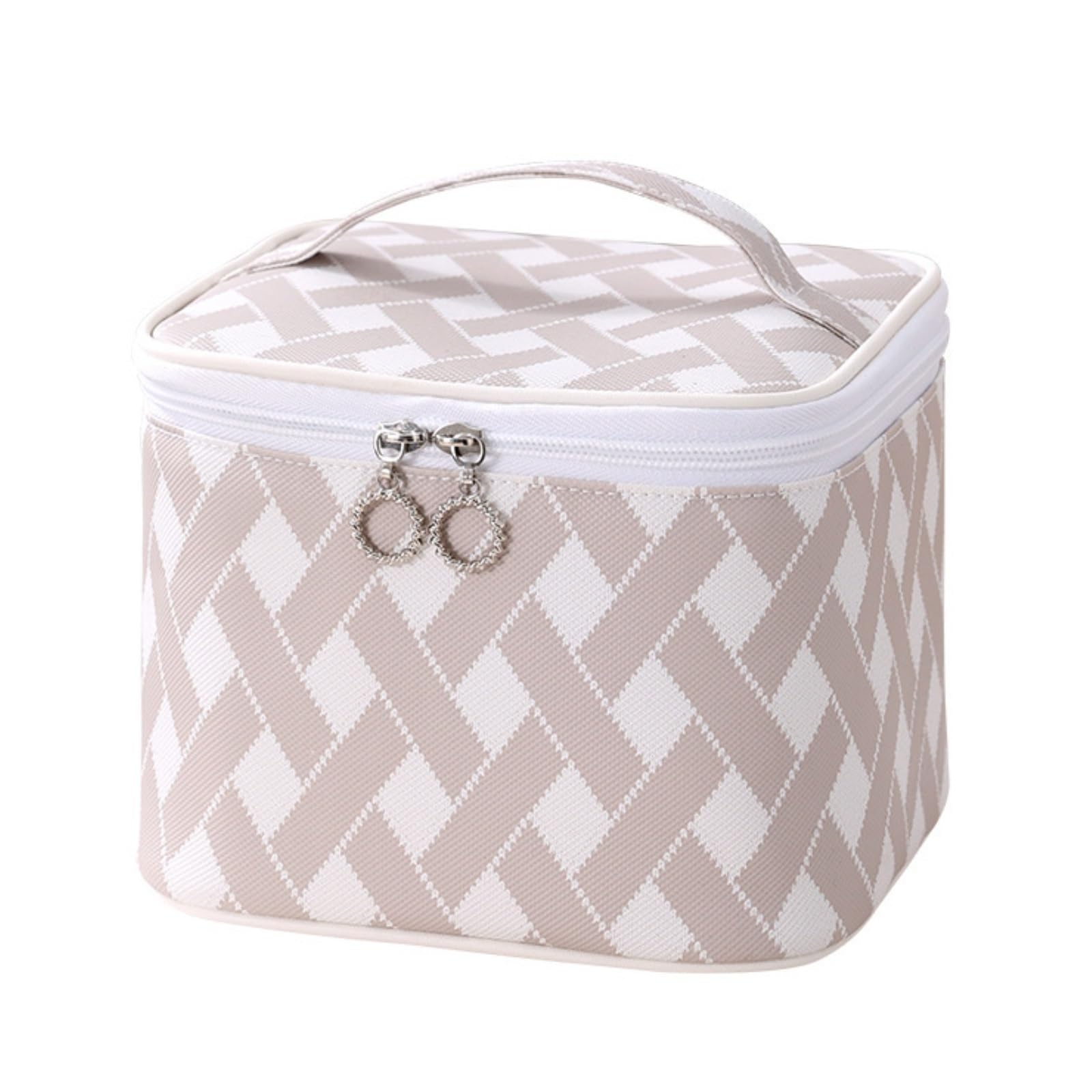 Kosmetiktasche Reise-Kosmetiktasche, Kosmetik-Aufbewahrungstasche, tragbare Lippenstift-Aufbewahrungstasche, große Kapazität, Damen-Kosmetiktasche Kulturtasche (Color : B, Size : 7 * 7 * 5.1IN)