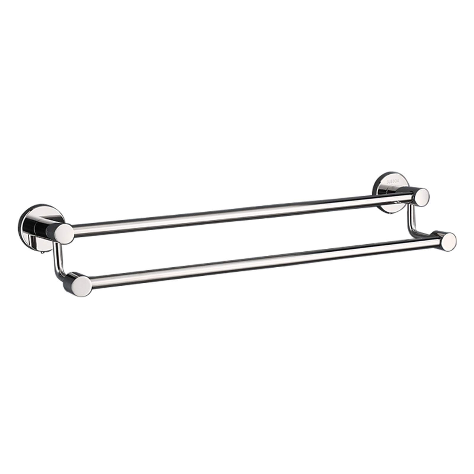 Double barre de serviette murale en inox pour un séchage rapide et sans rouille