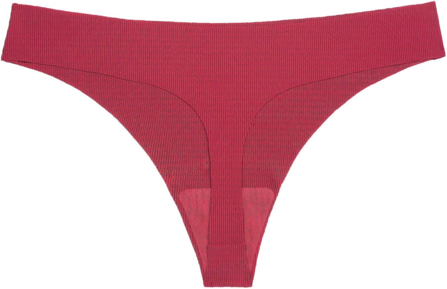 Women's Seamless Thongs Briefs No Show Low Waist Comfy Bikini Underwear Breathable Panties Underpant for Women