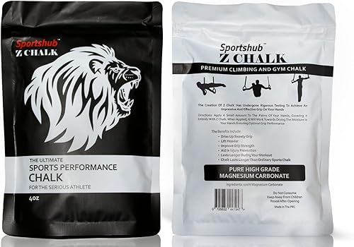 Miniatura 8 de Tiza de ejercicio prémium para gimnasio de 4 onzas, actividad física, levantamiento de pesas, gimnasia y muchas otras actividades. Agarre mejorado,