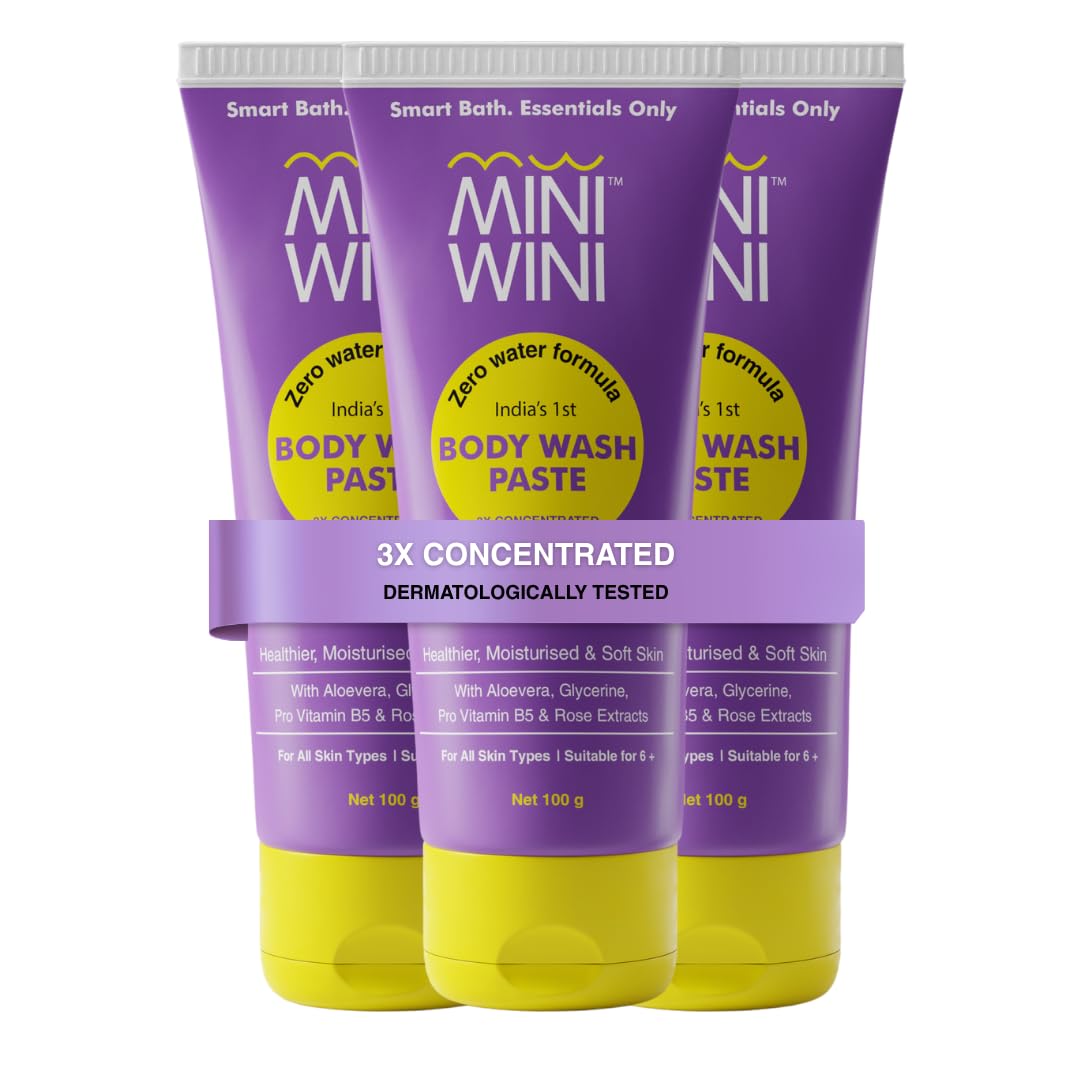3X Concentrated Body Wash Paste Pack of 3 X 100g 3 2 fl oz Face Body Cleanser Aloe