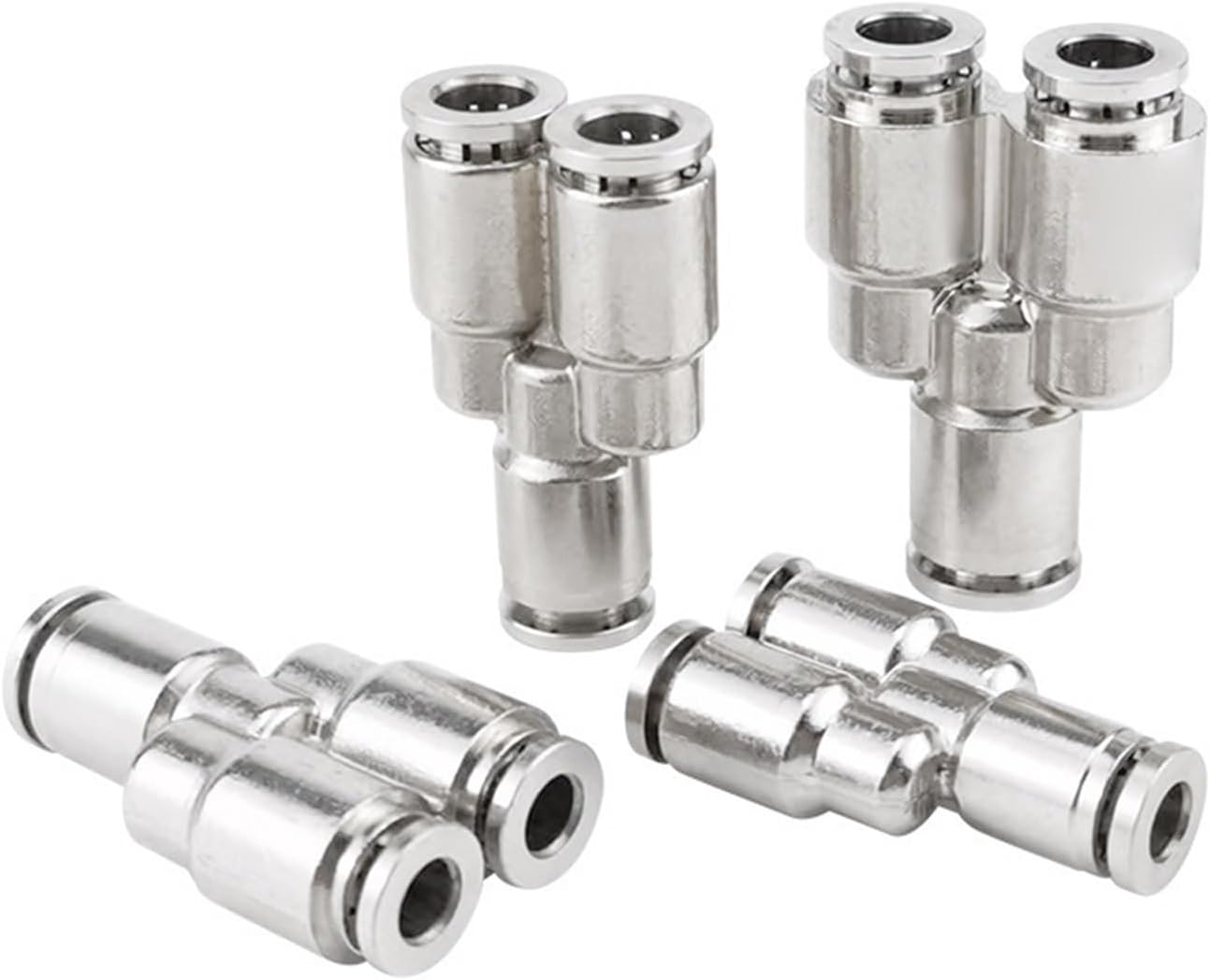 Pneumatic Gas Pipe Joint Quick Plugs Tee PY8/6/10/12 1Pcs(TeePY4)
