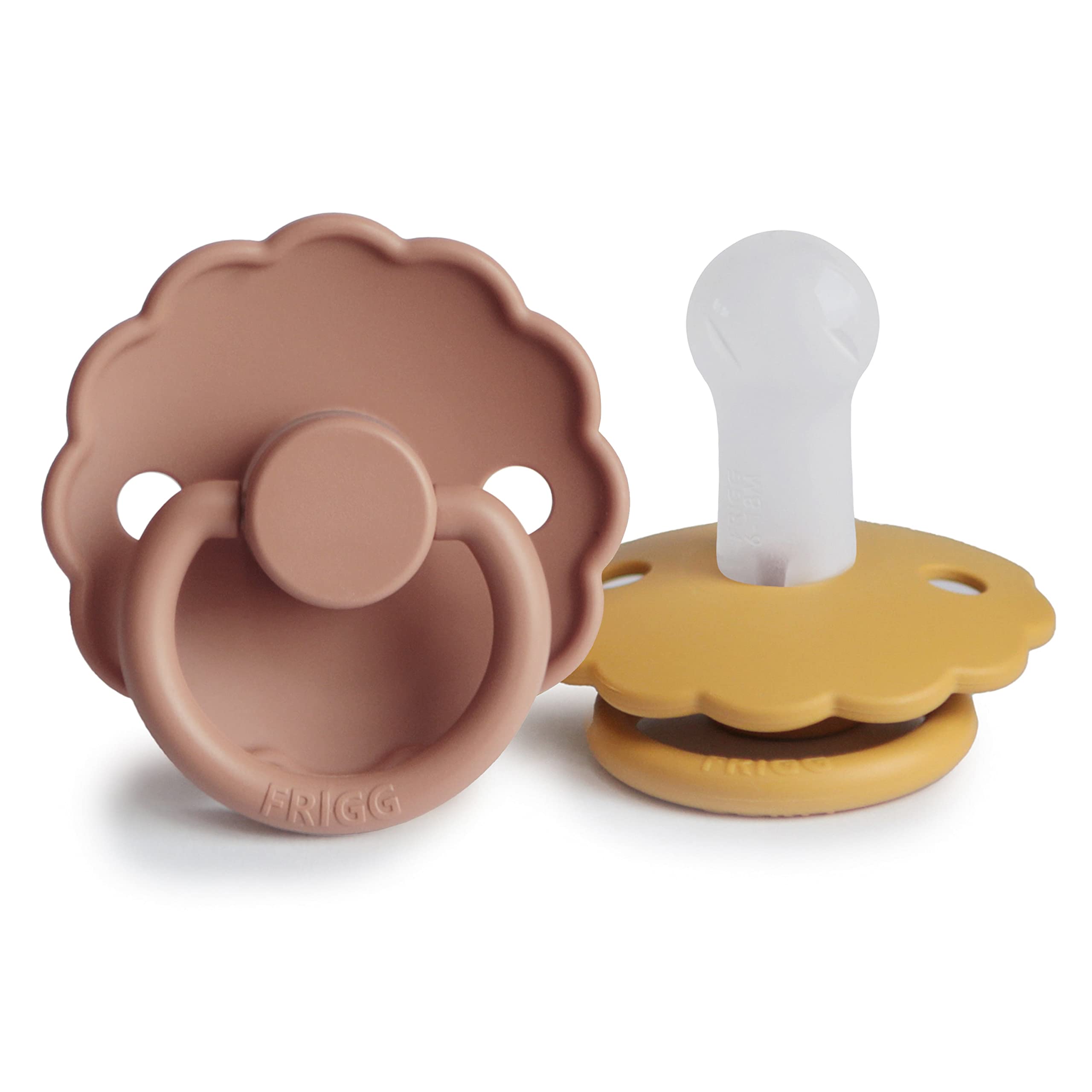 FRIGG Daisy Chupete 2-Pack | Chupete de silicona | Sin BPA | Fabricado en Dinamarca | Tetina simétrica tipo cereza | (Cream/Croissant, Talla 1 (0-6 Meses)) — view 37