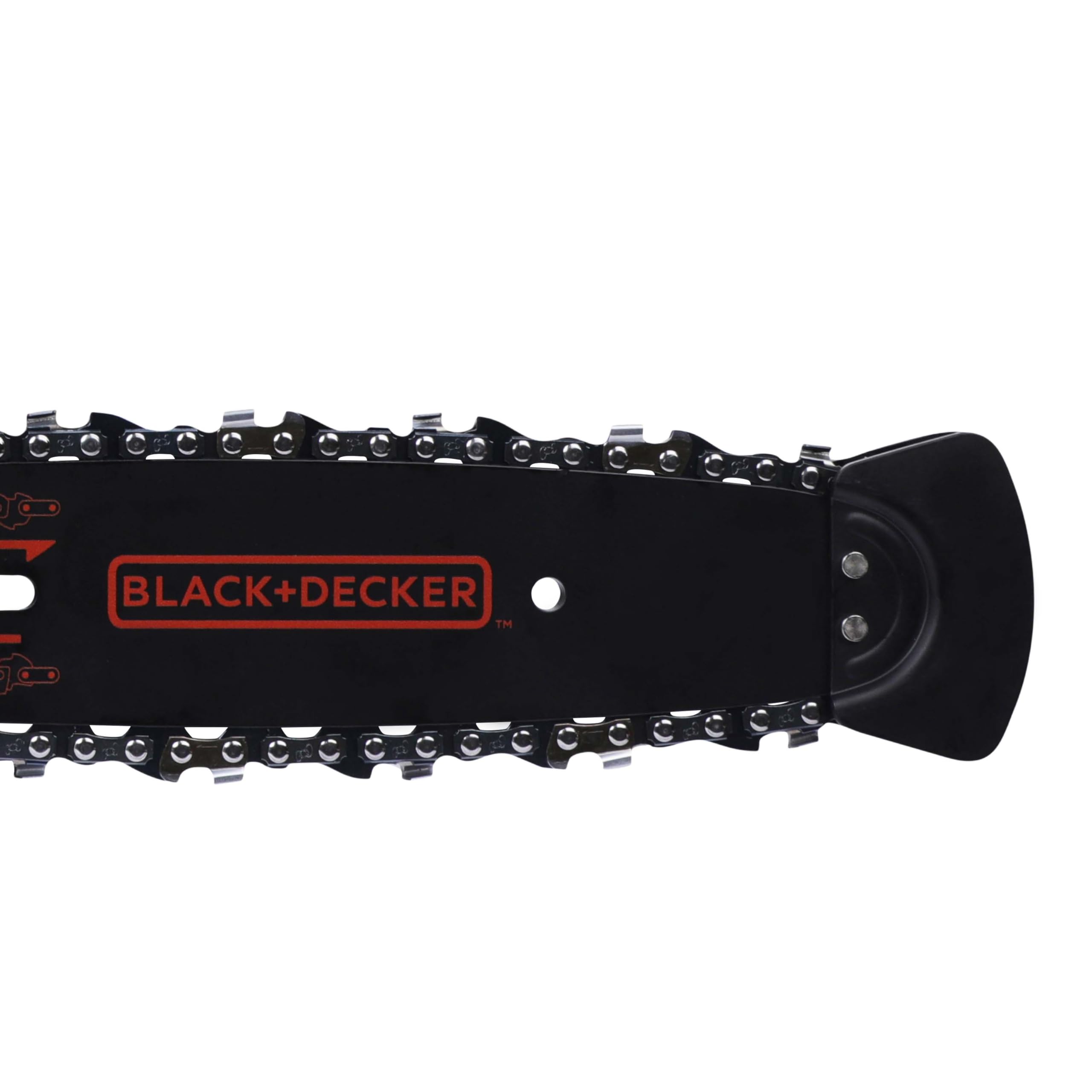 BLACK+DECKER Motosierra a Batería 18V, Batería de litio 2Ah, Espada 20cm, Velocidad Cadena 3,1m/s, Hasta 200 Cortes por Carga, para Poda y Leña - GKC1820L20-QW