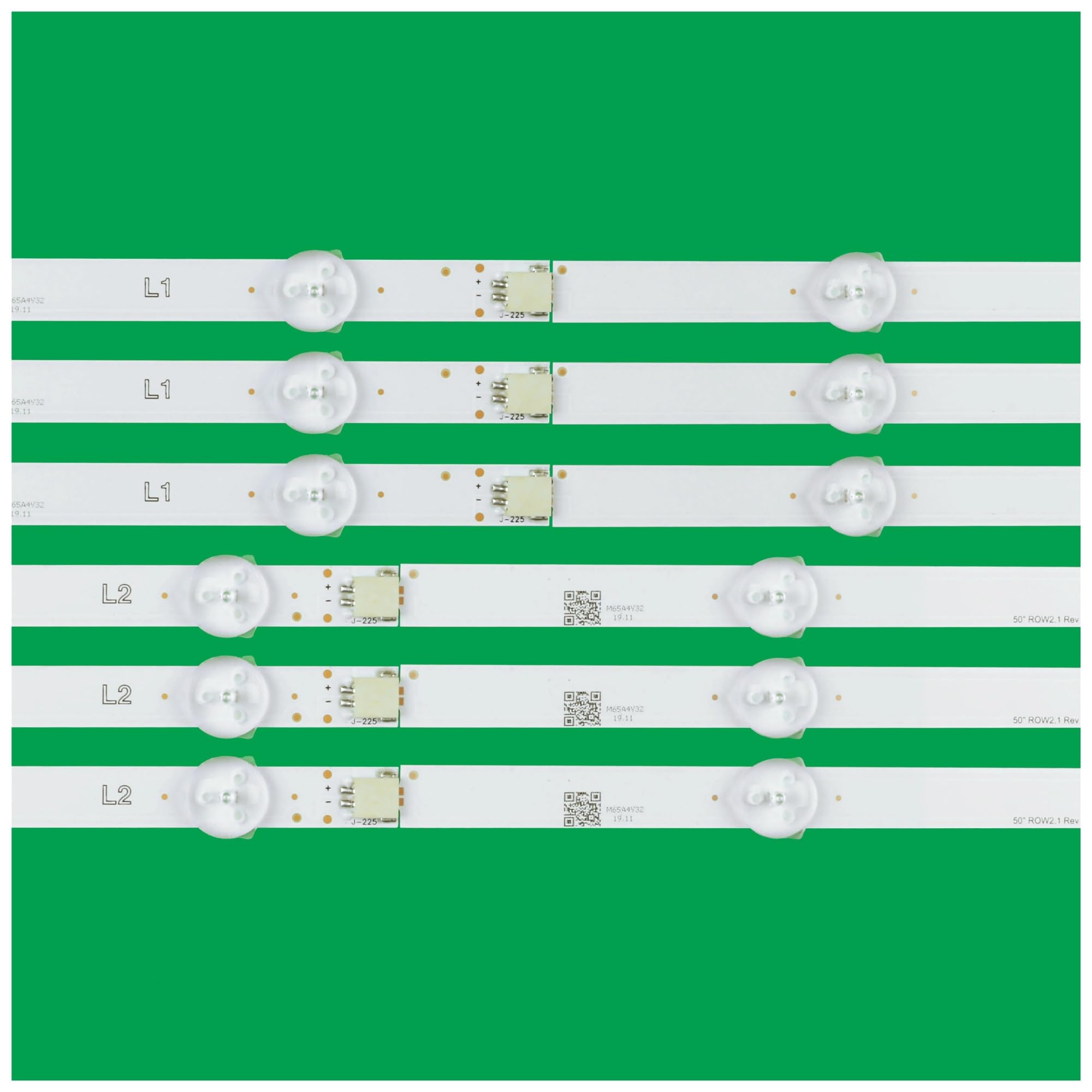 YUEZUYIOU LED Backlight Strip for 50" Row2.1 Rev0.4 1 L1 L2 Type 50L2353RK 50LN575S 50LA6208 50LN540S-ZA 6916L-1272A 6916L-1241A 50LN541V-ZC 50LN5400 50LN6138(5kits-60pcs)