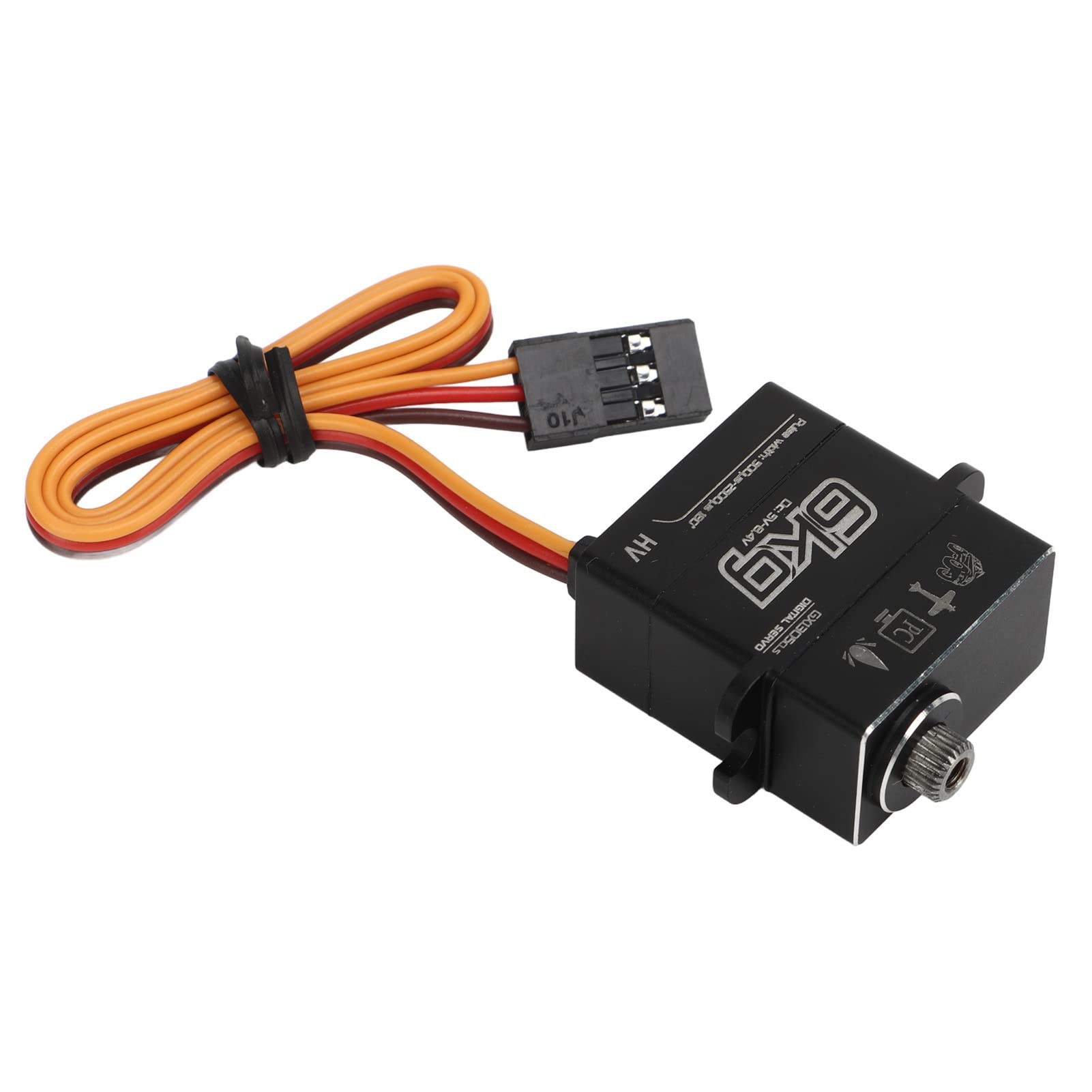 Serwo Sterujące RC, Serwo Cyfrowe 6KG w Całości z Metalu o Wysokiej Wodoodporności łatwa Instalacja Serwo dla AXIAL dla SCX24 1/24 RC Car