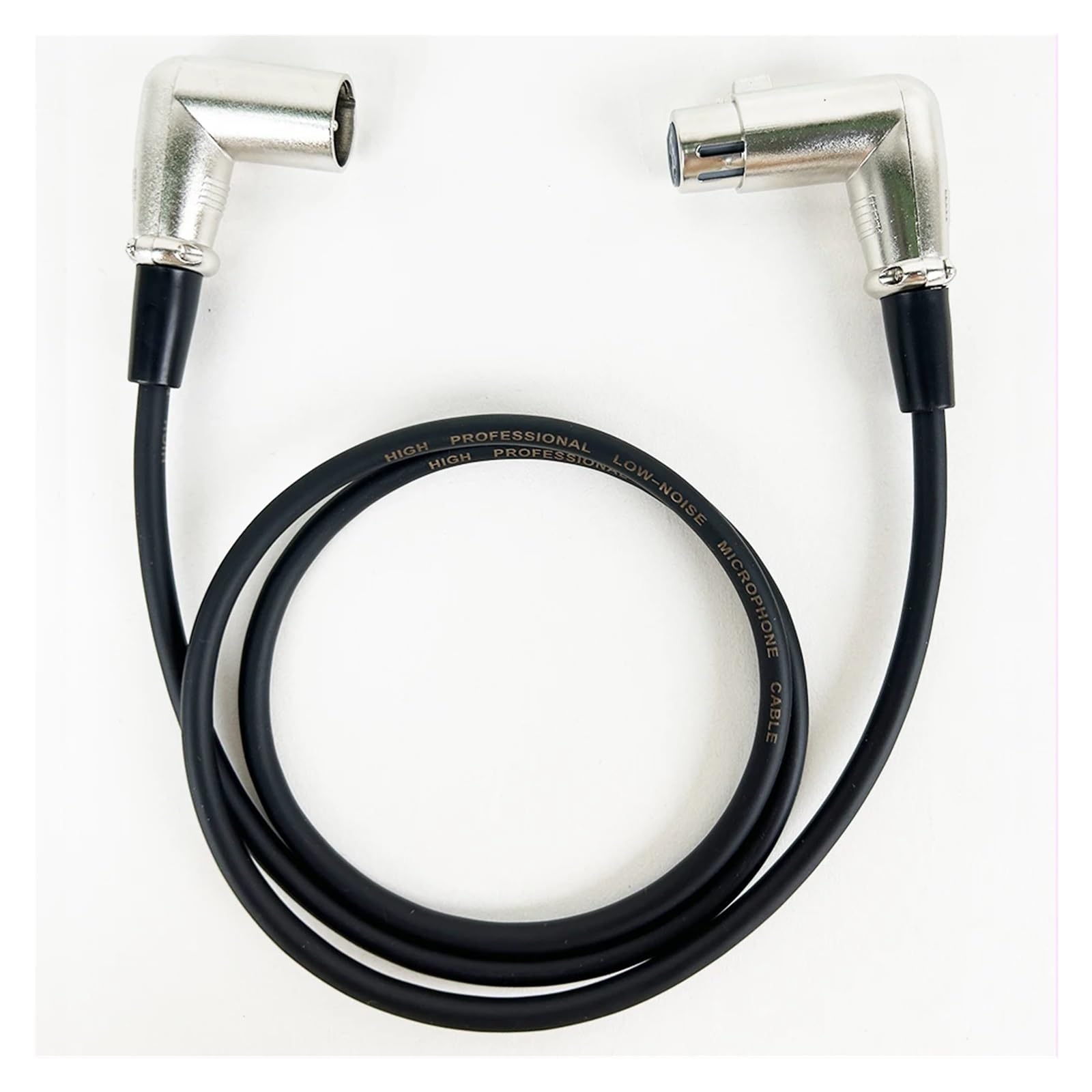 Ponticello for microfono XLR femmina-maschio ad angolo retto a 3 pin, adatto for cavo microfonico for apparecchiature di registrazione con altoparlante attivo(15M)