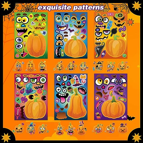 Make a Pumpkin Face Stickers, Halloween Stickers for Kids, Halloween Craft - image 2