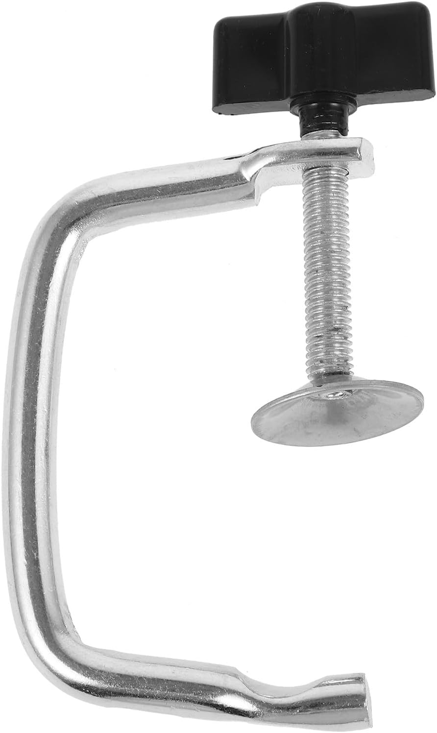 Universal Heavy Duty Pasta Maker Clip for Manual Noodle Machine, Adjustable Fixing Clamp Replacement Accessory with 1pcs Fixed Holder, Compatible with Pasta Making Machines