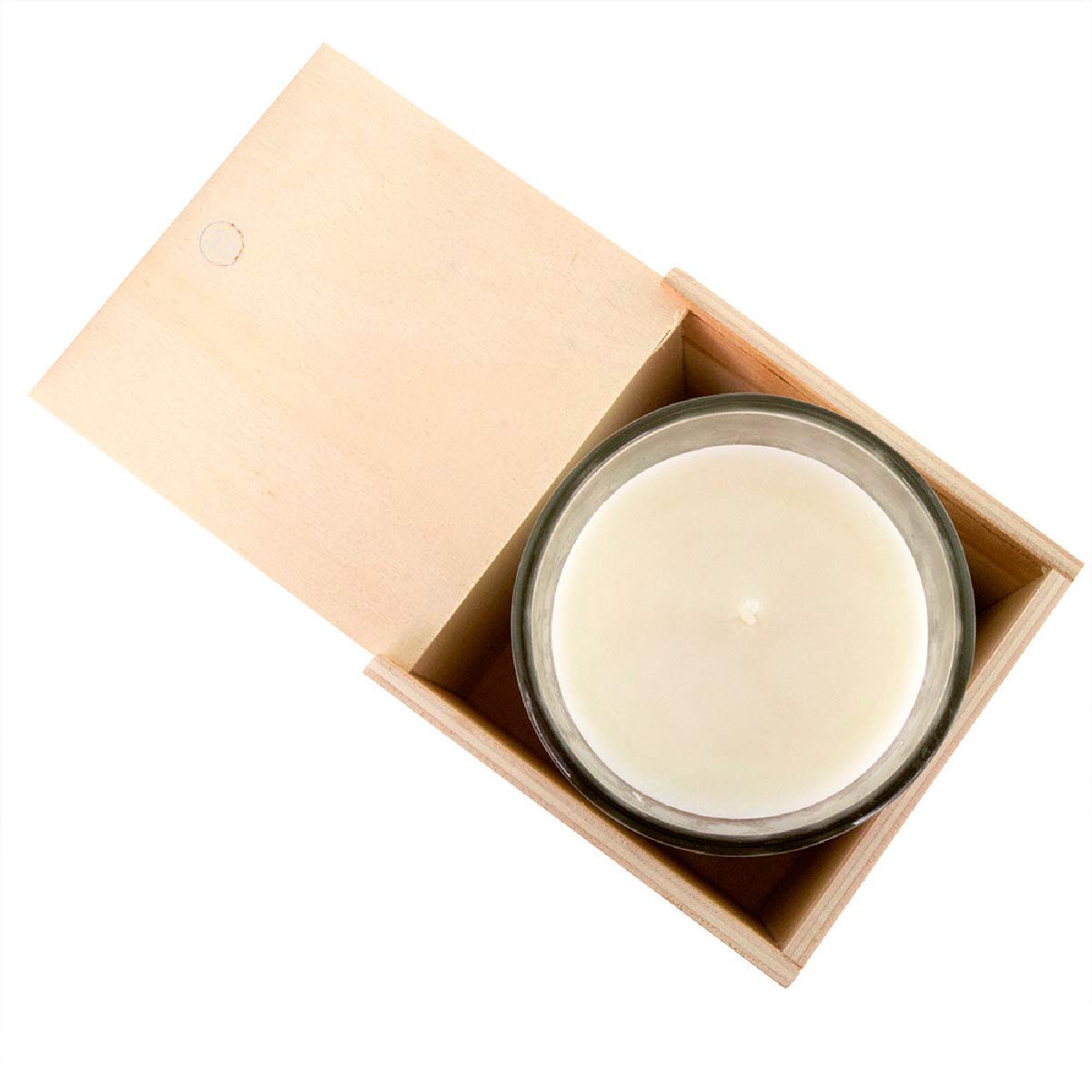 Duftkerze, Zimt, in Glas, in Holzbox, 10 Stück, Geschenk für Hochzeit, Taufe, Kommunion