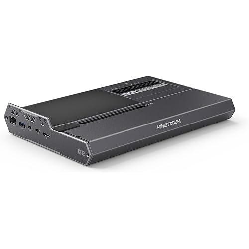 MINISFORUM DEG2 External GPU Docking Station Compatible with Oculink and USB4 V2(Support TBT5), eGPU Enclosure Graphics Card Extension Support ATX/SFX Power, with 2.5G LAN Port, M.2 Slot, USB3.2 Port