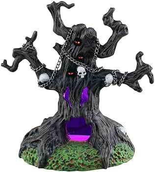 Amazon.com: Lemax Chained Spooky Tree, Battery-Operated(4.5V