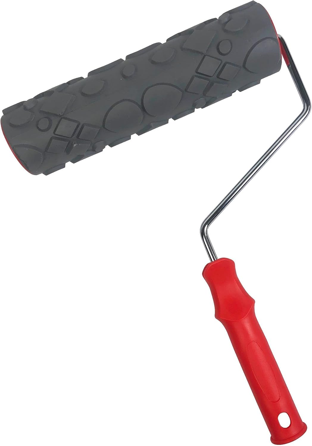 10'' Patterned Paint Roller for Wall Decoration Classic Brick Embossing Texture Rubber Roller Decorative Household DIY Paint Art Tool for Wall Decoration (EG4109TH) - - 