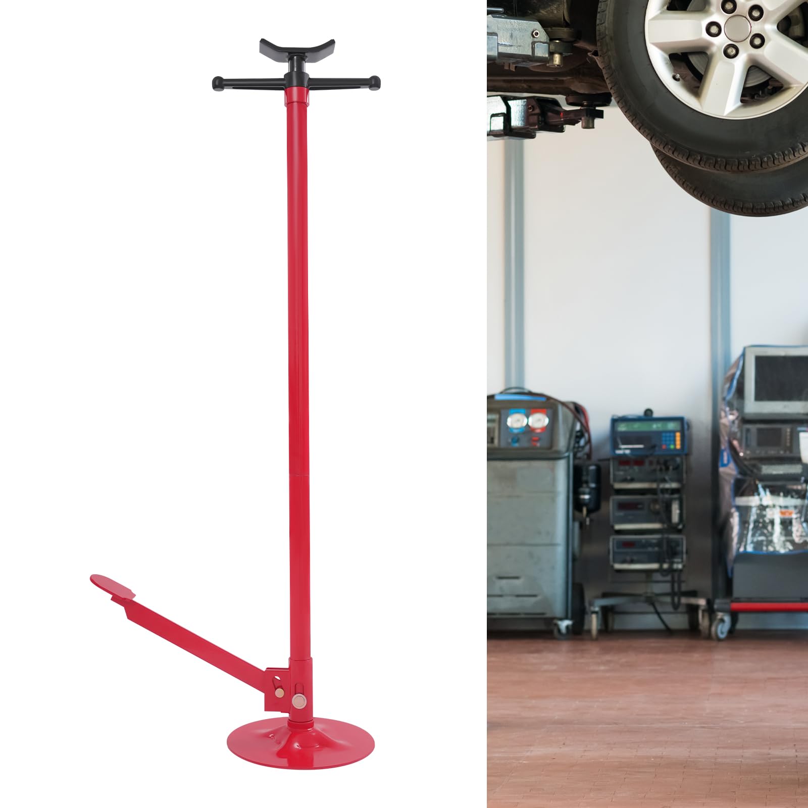 Soporte de elevación, elevador elevador, elevador de coche, soporte de reparación para taller, garaje, altura ajustable para mantenimiento de chasis, cambio de neumáticos