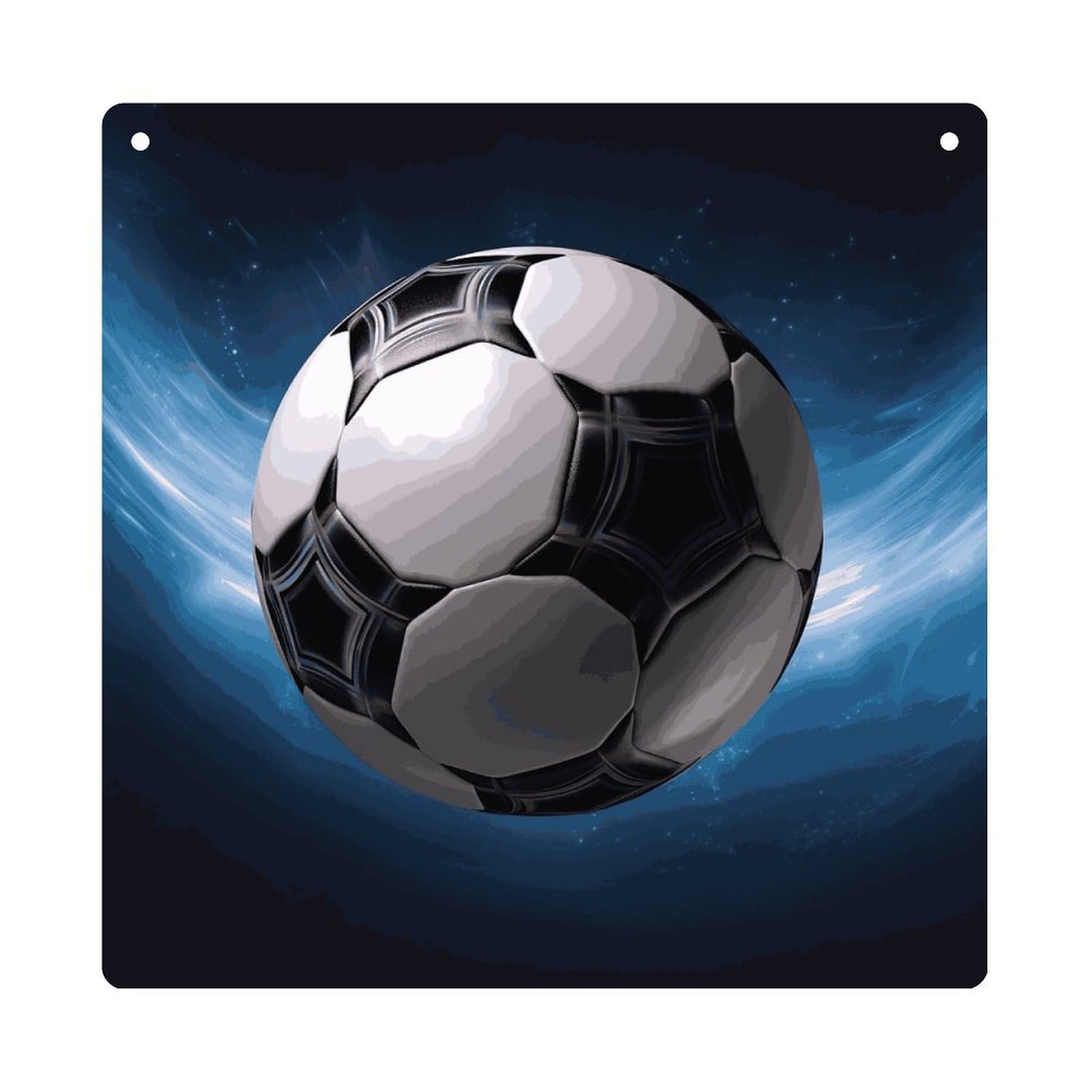 Adfgyerh Style Soccer Ball(1) Hanging Ornaments Window Hanging Modern Acrylic Decor For Living Room Bedroom Dining Room Hallway Office Wall Decor, 8X8 In