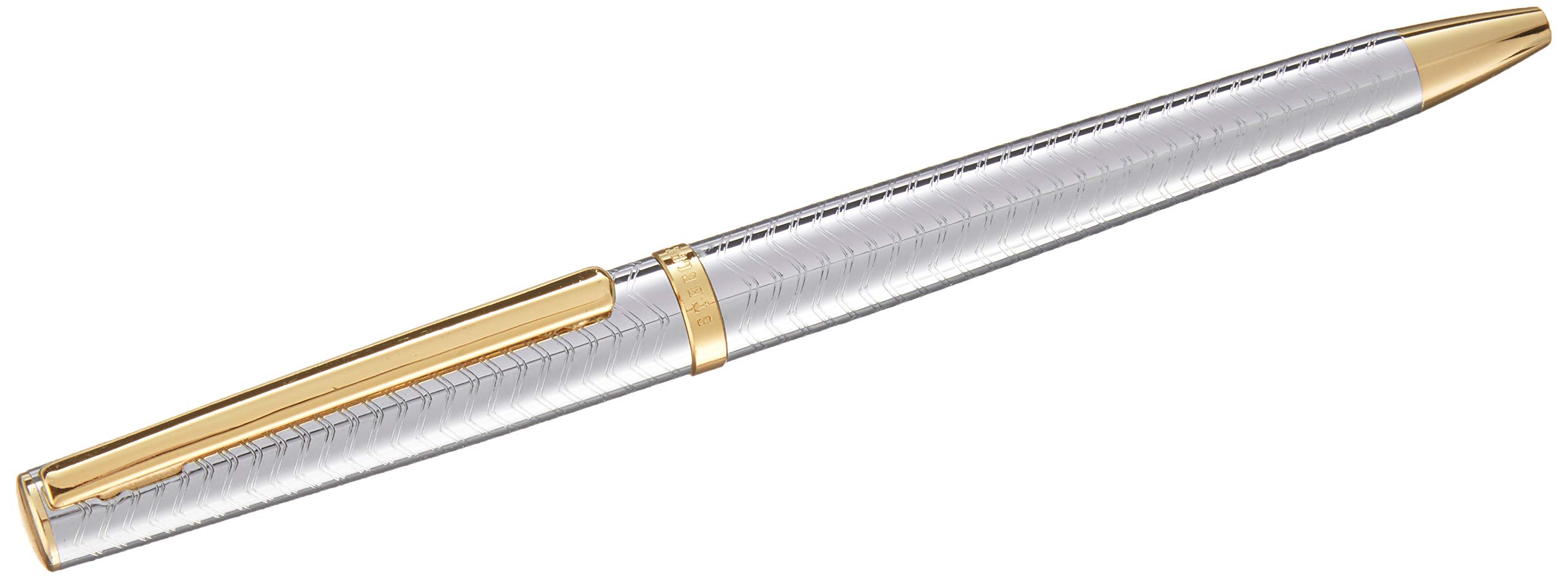 Steelpen Slim Serisi 8131 Krom Gold Tükenmez Kalem