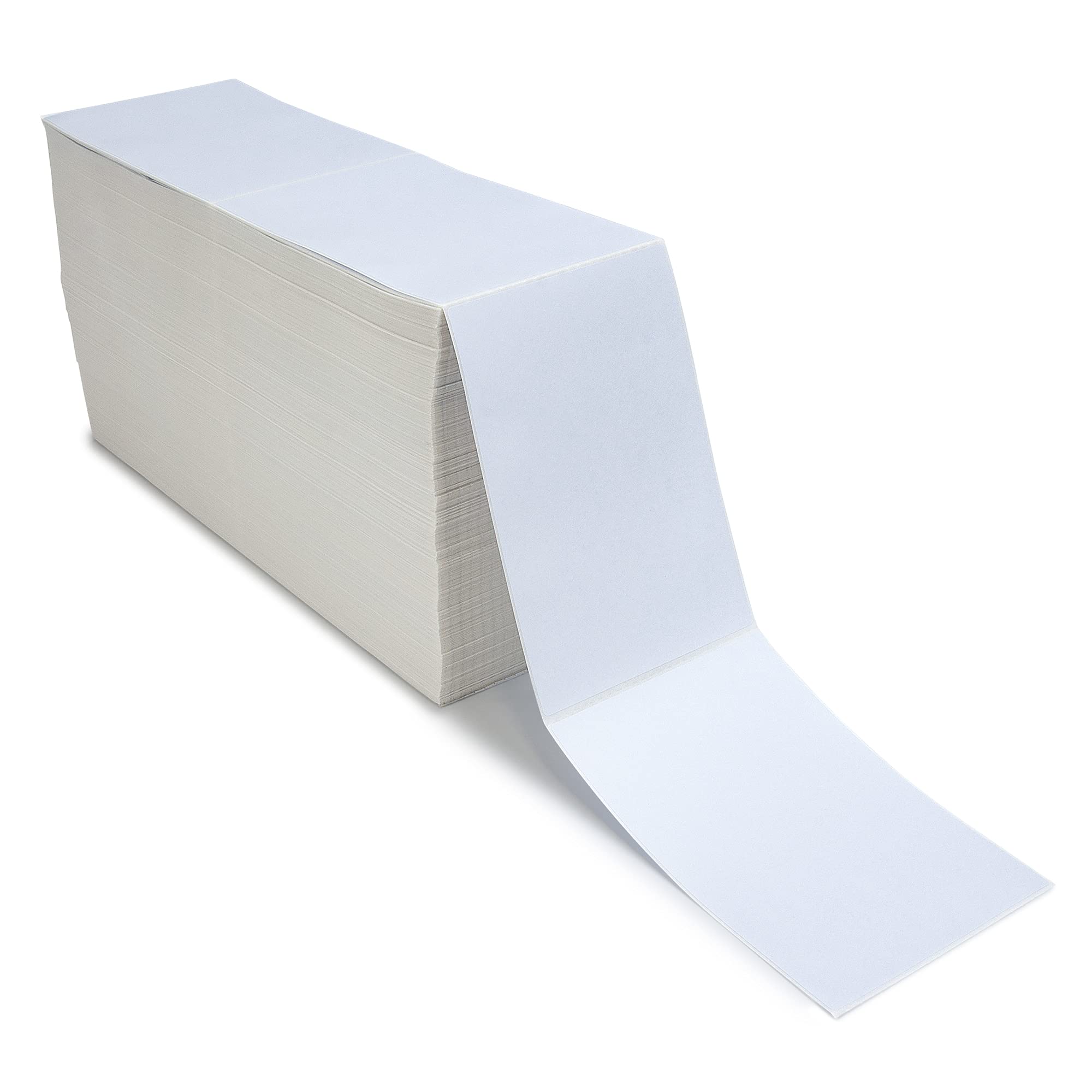 L LIKED 2500 Labels Fanfold 4" x 6" Direct Thermal Labels, with Perforated line for Thermal Printers - Compatible Zebra & Rollo Printer (4" x 6" - 2500 Labels)