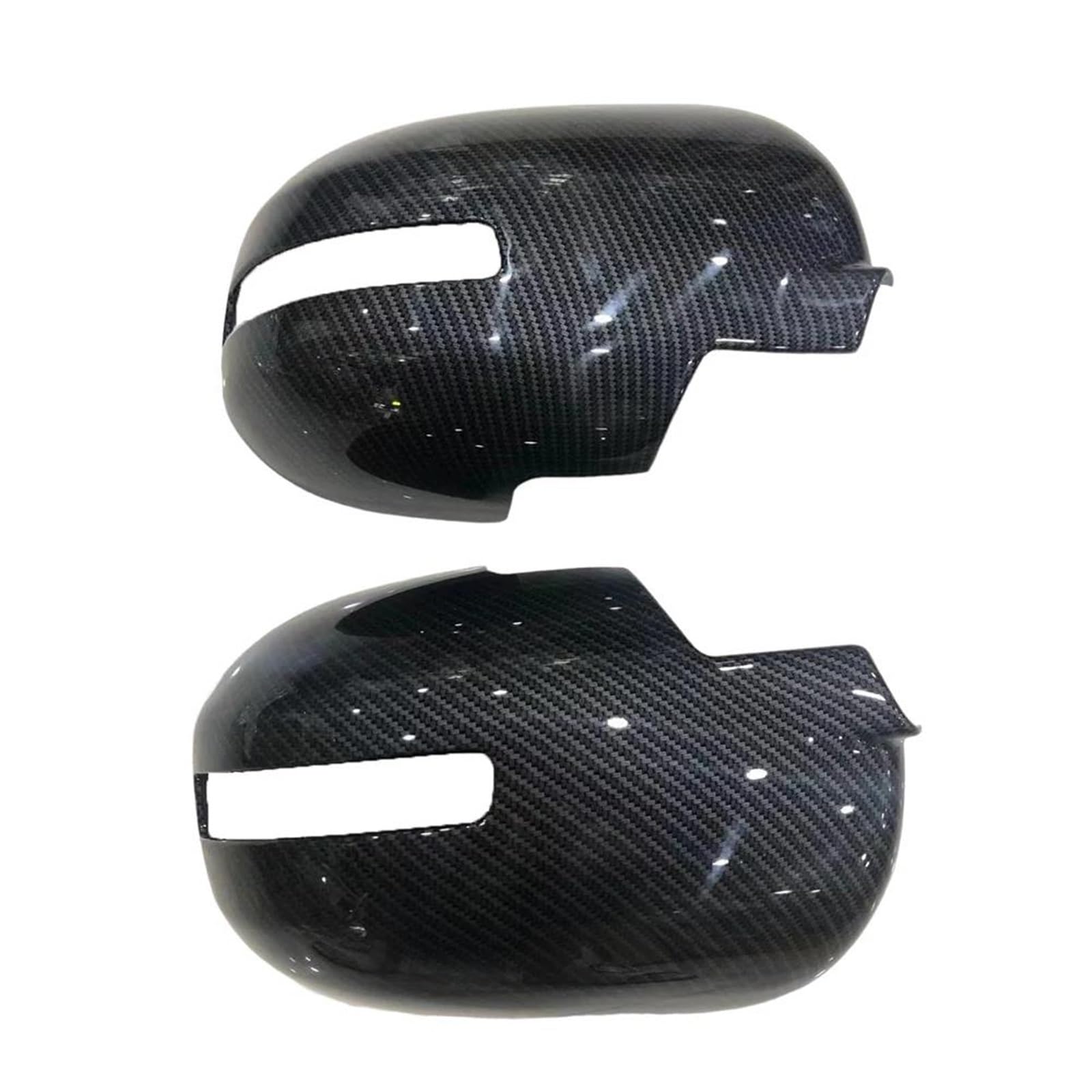 Car Door Wing Mirror Cover Car Rearview Side Mirror Cover Wing Cap Exterior Door Sticker Trim Carbon Look for Mitsubishi for Outlander 2013-2021