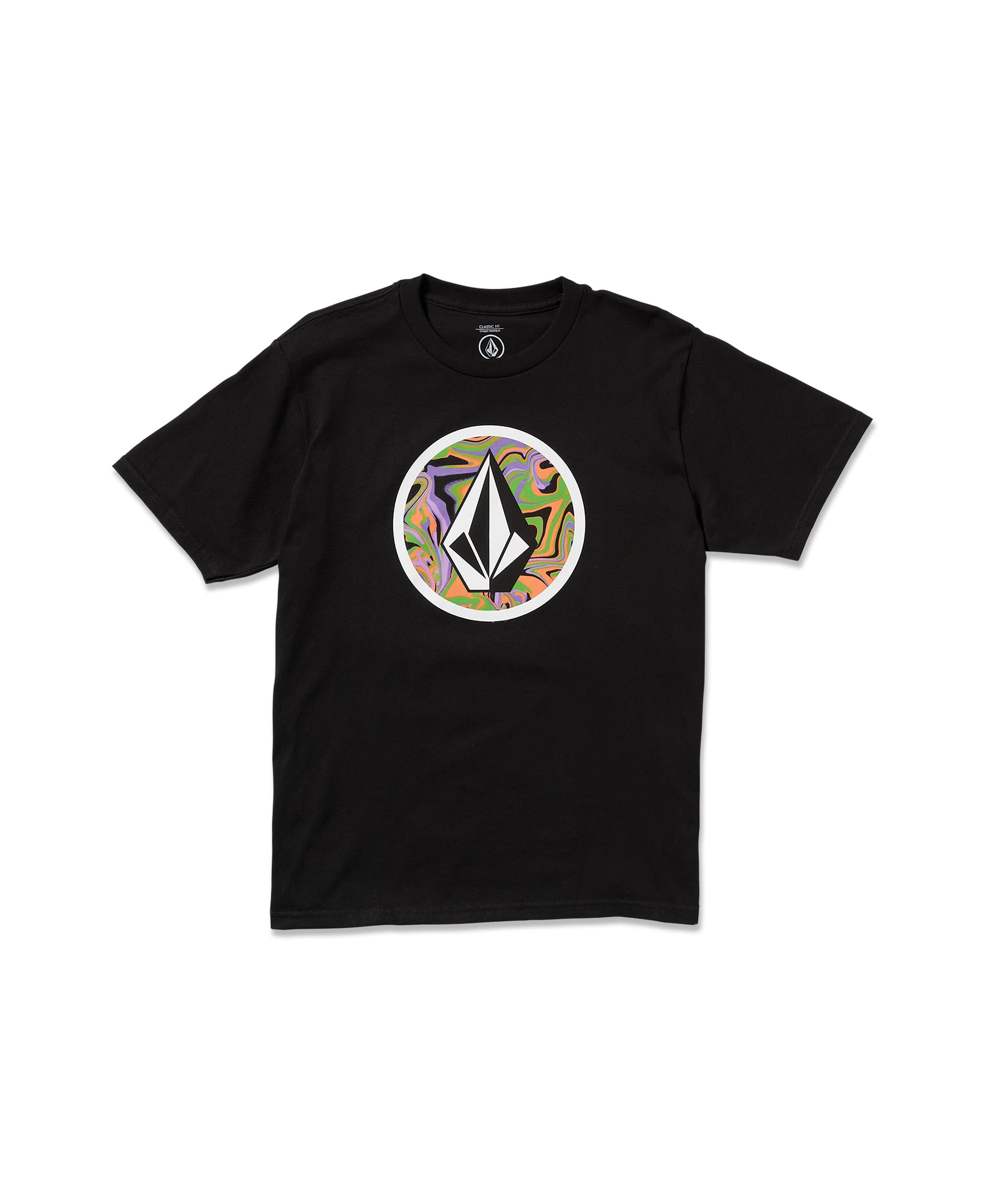 Volcom Men's Crisp Stone Short Sleeve Tee, Black S125, Medium