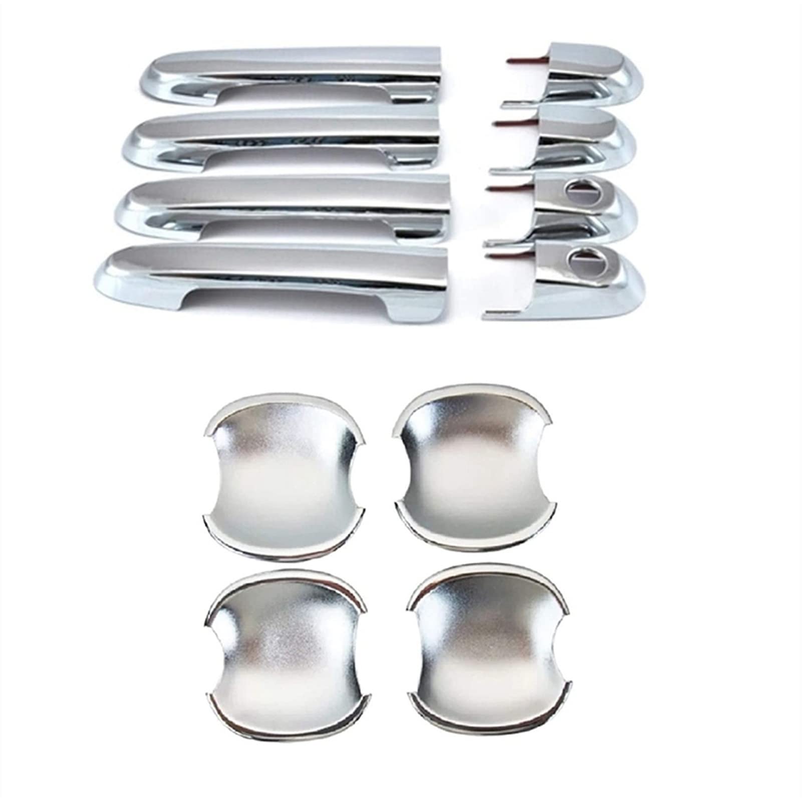Rinkteea One Color Exterior Car Door Handle For Hyundai Tucson 2004-2010 Chrome Door Handle Car Wrist Cover Trim