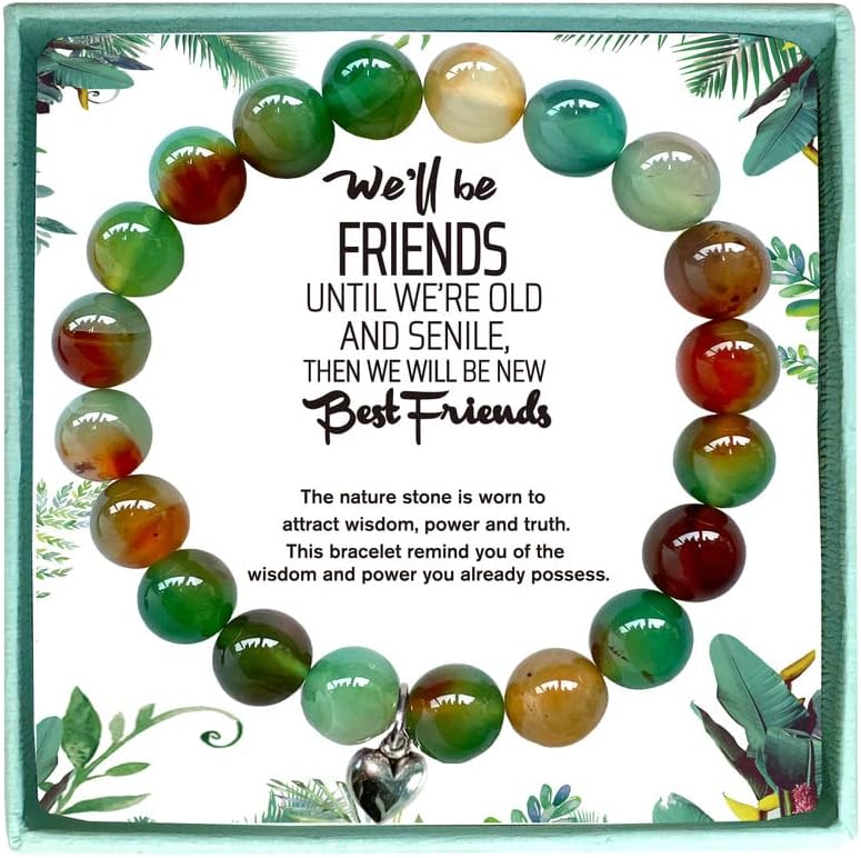 Miniatura 1 de We Will Be Friends Until We are Old - Pulsera para mejor amiga, amistad, cumpleaños, regalo de Navidad para mujeres, hermana, compañera de trabajo,