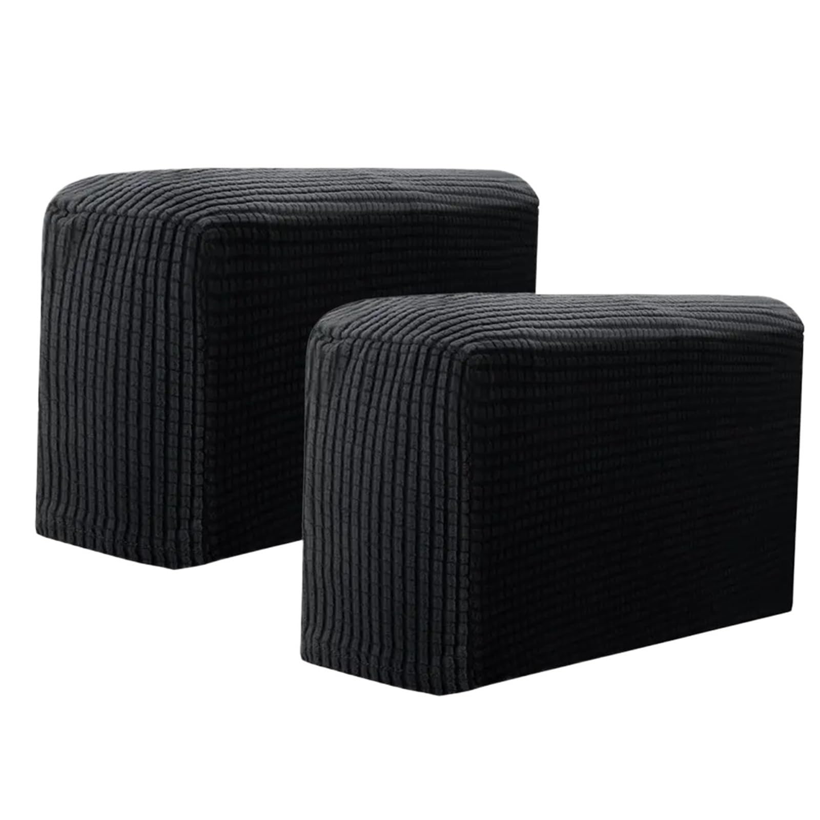 Zovloer Arm Chair Covers 4PCS Removable Armrest Covers Furniture Stretchy Chair Sofa Couch Arm Protector For Recliner Armchairs Sofas Couch(Black)