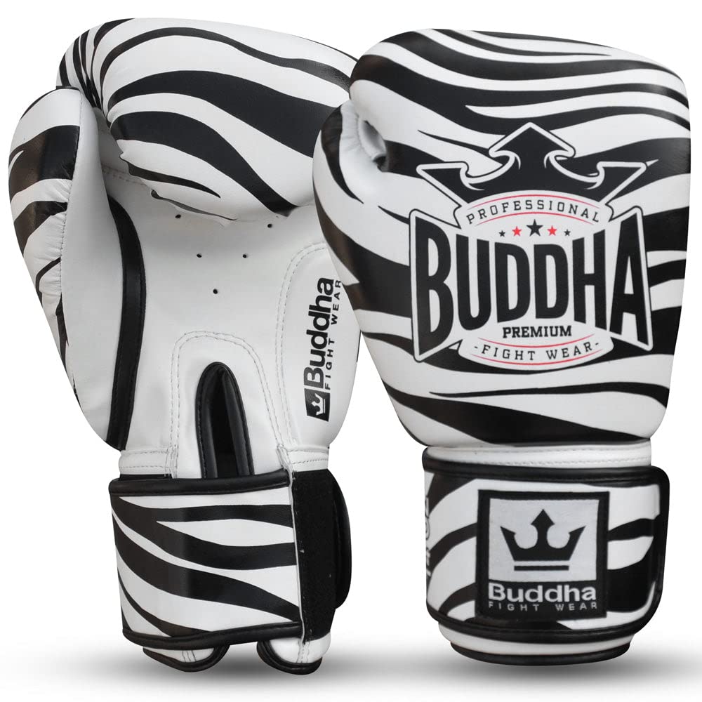 BUDDHA FIGHT WEAR – Profi Schienbeinschoner Für Muay Thai & MMA – Kunstleder, Extra Verstärkt – Größe L, Schwarz