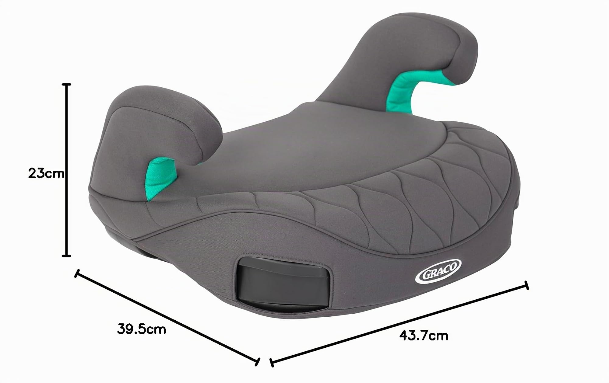 Graco Booster Max R129 Réhausseur Isofix sans dossier 137 à 150 cm (de 7 à 12 ans environ), Iron