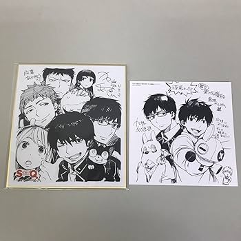 Amazon.co.jp: ➀青の祓魔師 青エク 色紙 運動キャンペーン 当選品