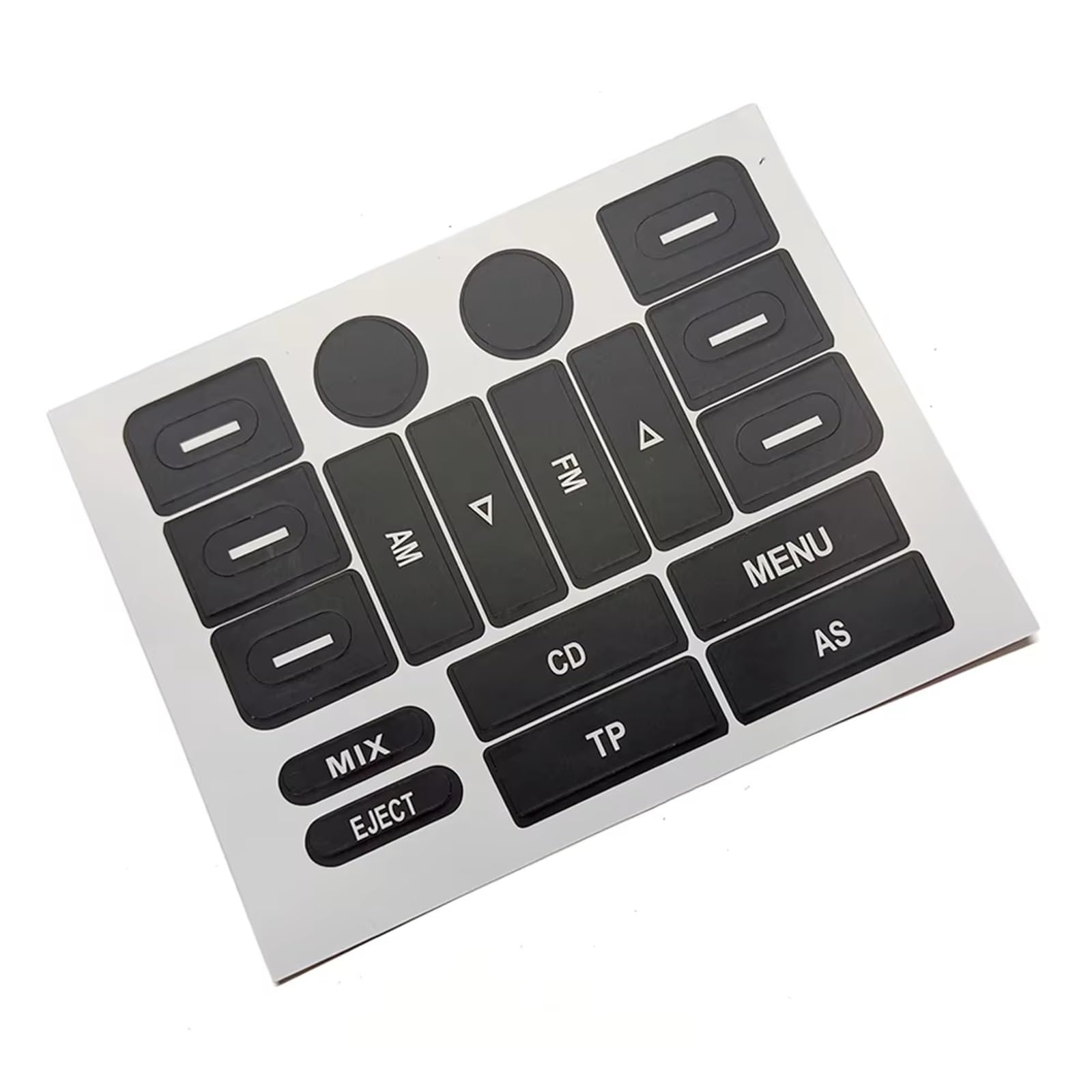 Compatible with VW for Golf for Passat for Jetta 2005-2009 Car Multimedia Menu CD FM AM Radio Audio Switch Button Decal Repair Sticker Car Decoration