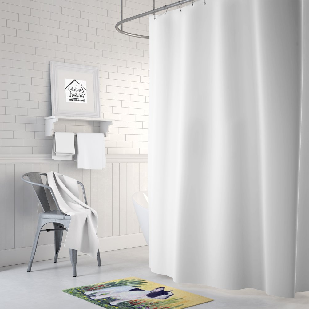 Caroline's Treasures SS8109RUG French Bulldog Machine Washable Memory Foam Mat, Bathroom Rug, Non-Slip Bath Mat, Durable Thick Washable Rugs for Kitchen, Bathroom Quick Dry, Decorative Artwork,