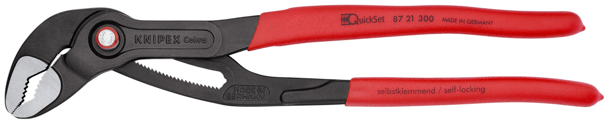 Knipex Tools 87 21 300 12" Cobra QuickSet Water Pump Pliers