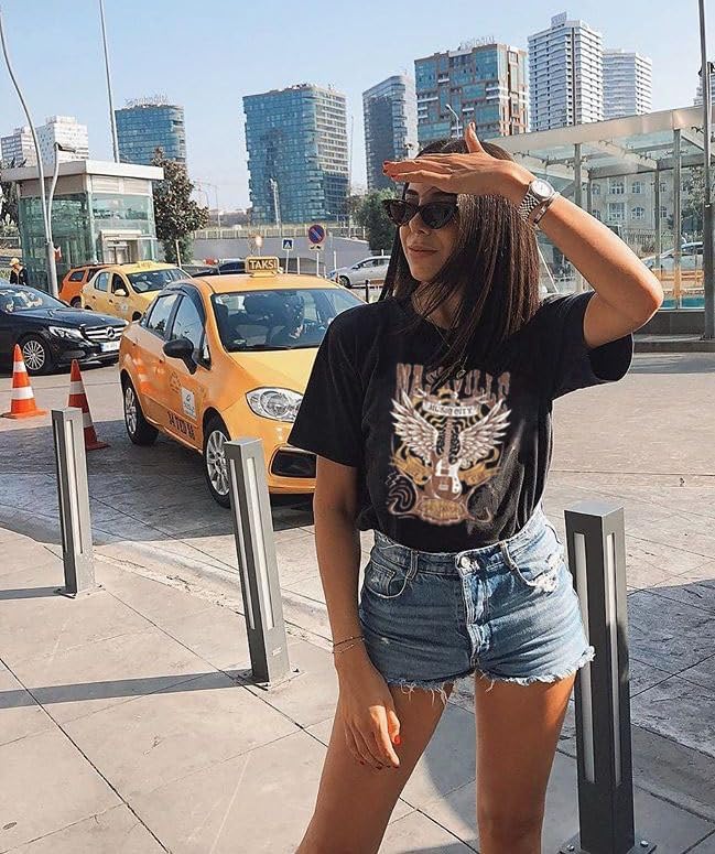 Women's T-Shirt Vintage Country Music Shirts Cute Wildflowers Shirts Casual Summer Short Sleeve Tops - Image 2