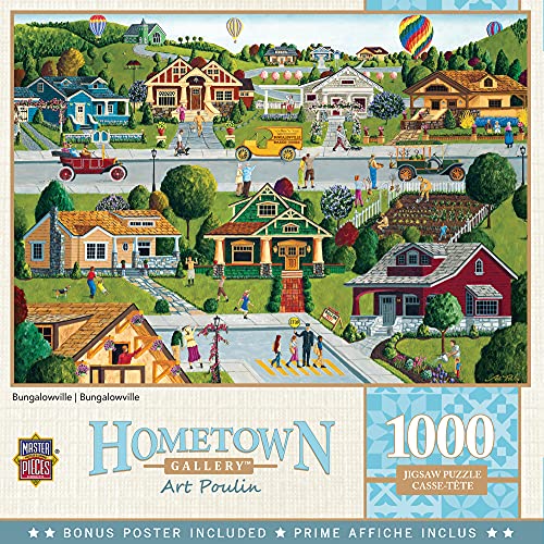 MasterPieces 1000 Piece Jigsaw Puzzle For Adults, Family, Or Youth - Bungalowville - 19.25