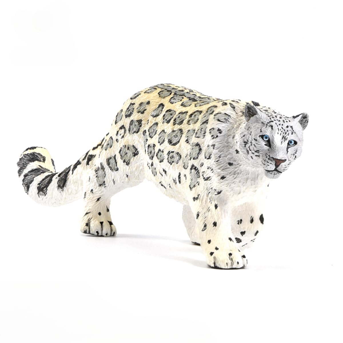 AOTTSD Snow Leopard Statue, Realistic Wild Animal Plastic Figurine