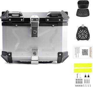 WWFAN Motorbike Trunk 45L 55L 65L 80L 100L Storage Carrier Trunk Luggage with Lock Motorbike Accessories (Size : D-100L)