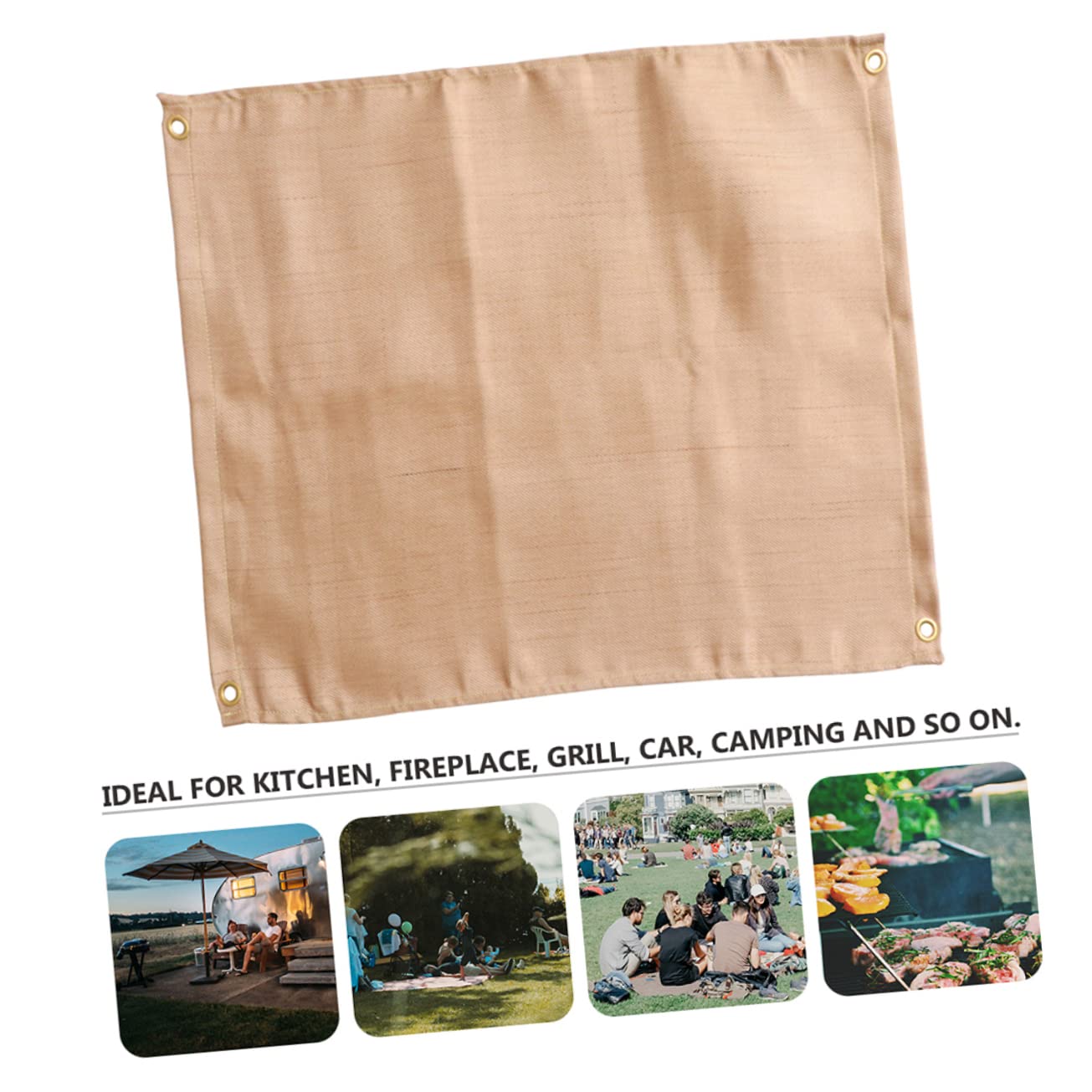 CIYODO 1Pc Fireproof Blanket Insulation Pad for Camping BBQ and Emergency Use and Oilproof Cloth for Heat Protection