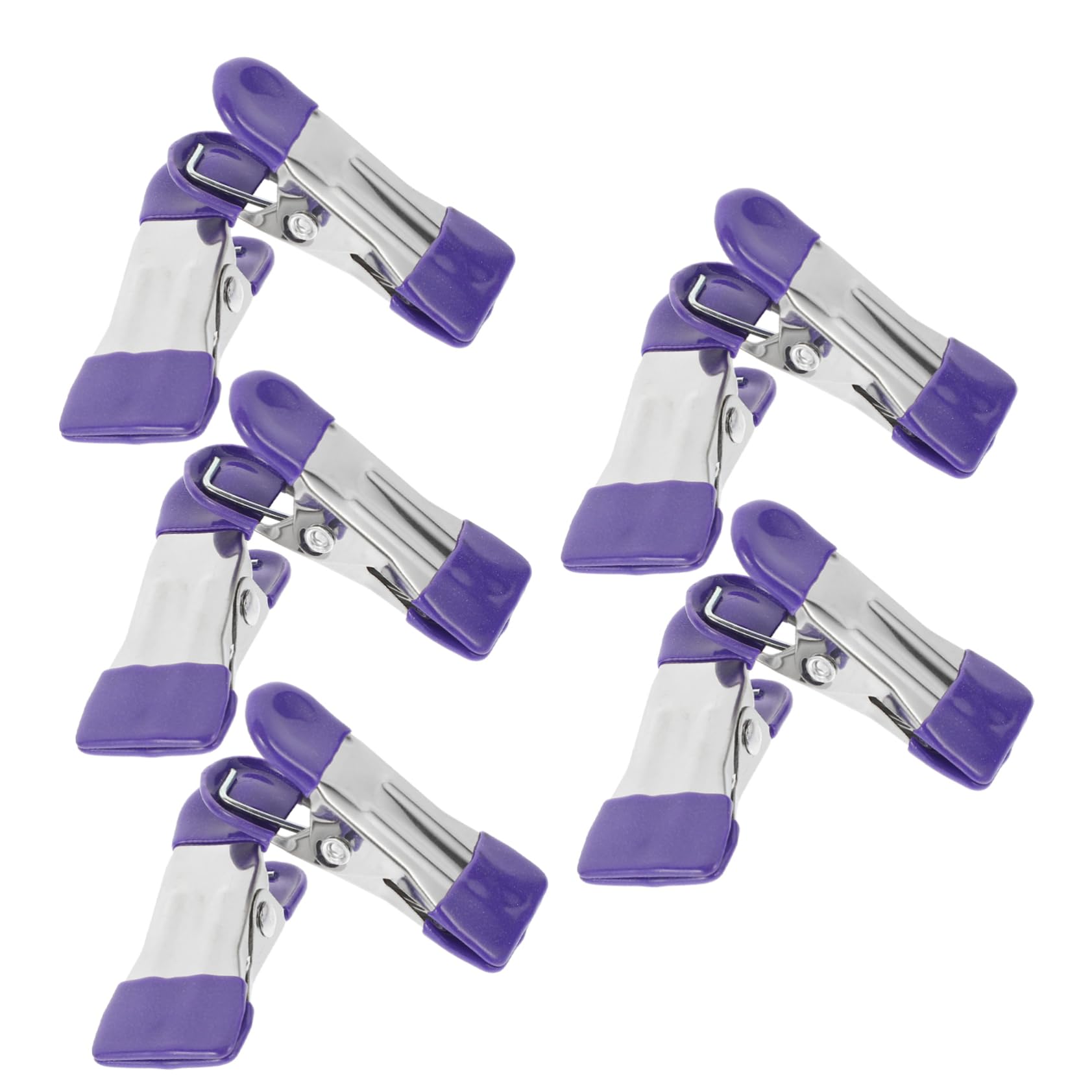 Mollette in acciaio inox, 10 pezzi Molletta da bucato in acciaio inossidabile Rosa Borsa for esterni(Purple)