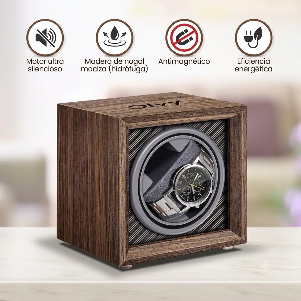 Olvy Cargador de reloj para relojes, motor extremadamente silencioso, cojín flexible para relojes