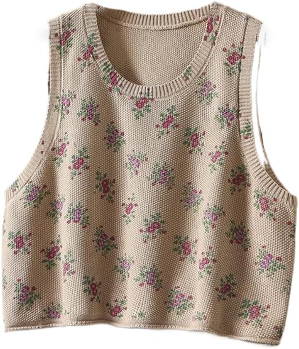 LIXINGHEITANG Large size artistic cotton knitted vest for womens and winter loose wear sweater waistcoat national style