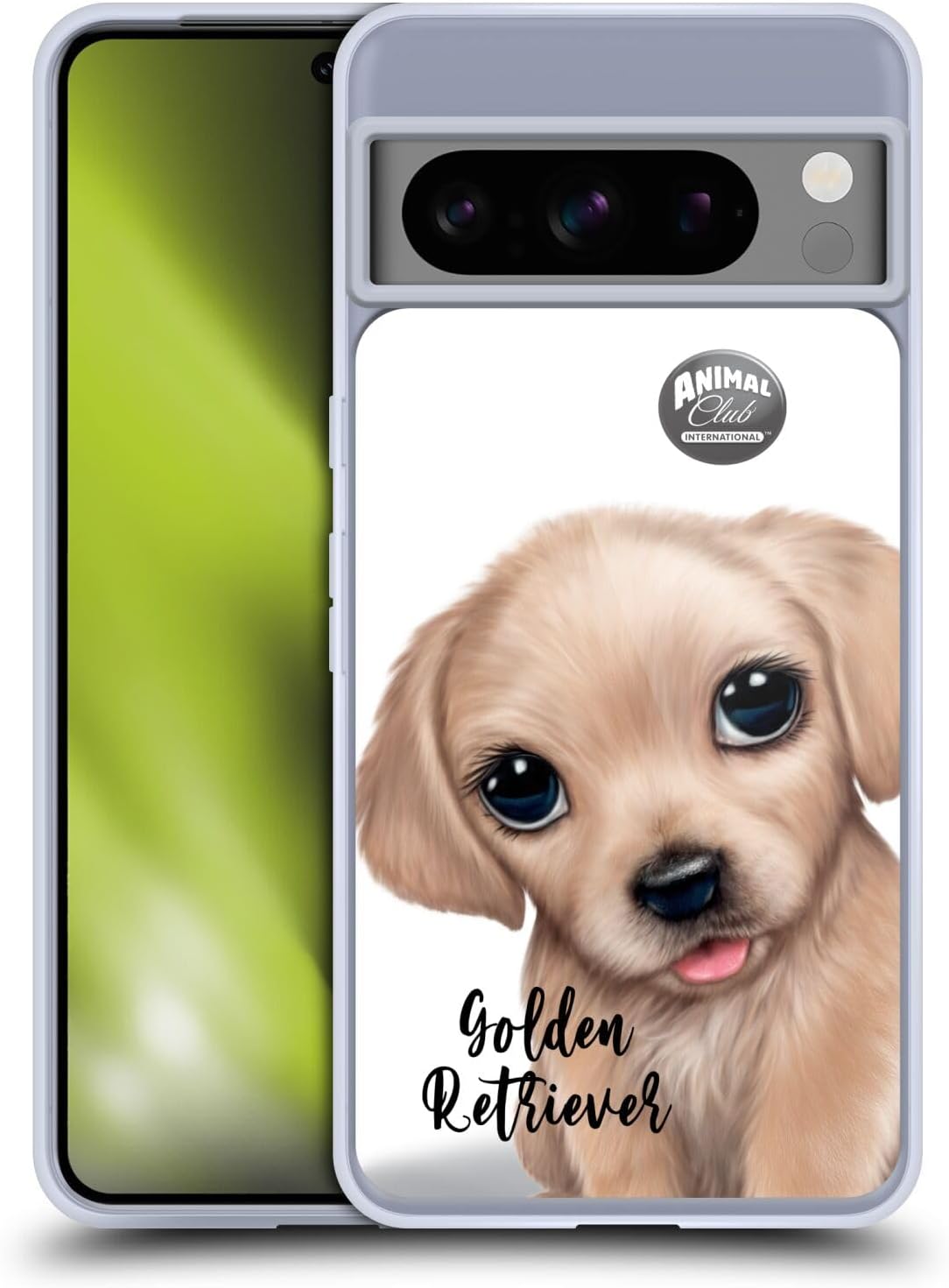 Head Case Designs Officially Licensed Animal Club International Golden Retriever Faces Gel Case [Military Grade Protection] Compatible with Google Pixel 8 Pro and Compatible with MagSafe