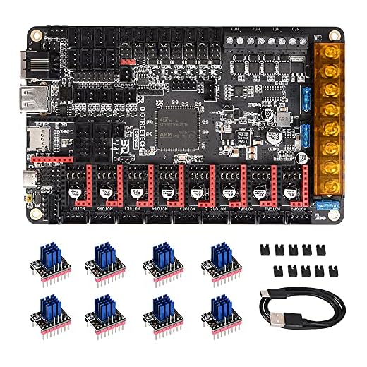 BIGTREETECH Octopus V1.1 (mit 8 TMC2209) für CR10 Ender 3 3D Drucker 32bit Steuerplatine Upgrade Spider Motherboard Marlin 2.0 Klipper Unterstützung TMC2209 TMC2208 TMC5160, TFT35 E3 V3.0, 1286LCD ect