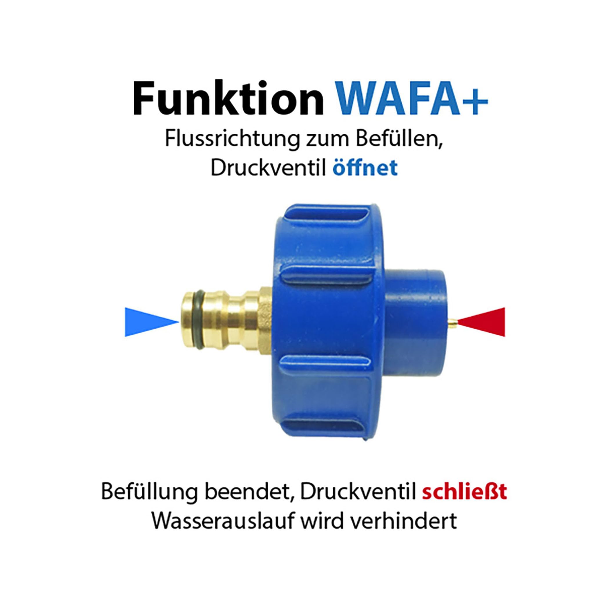 WAFA+ 6 Wassertankadapter für WOHNWAGEN KNAUS mit 50 mm Tanköffnung