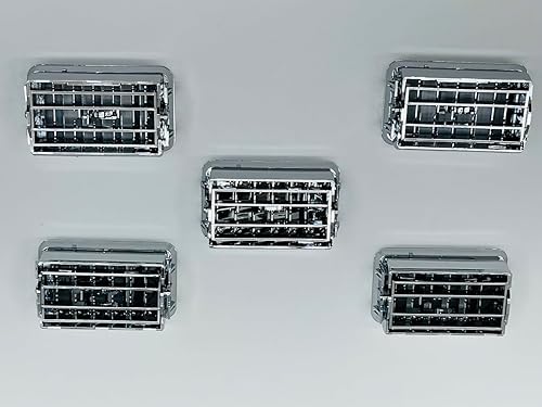 Miniatura 3 de Rejilla de ventilación de calefacción y AC clásica FLDRejilla de ventilación de tablero de plástico cromado